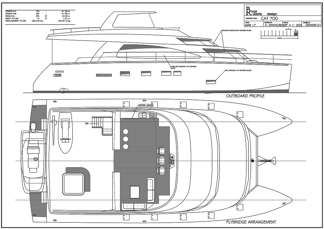 catamaran drawings